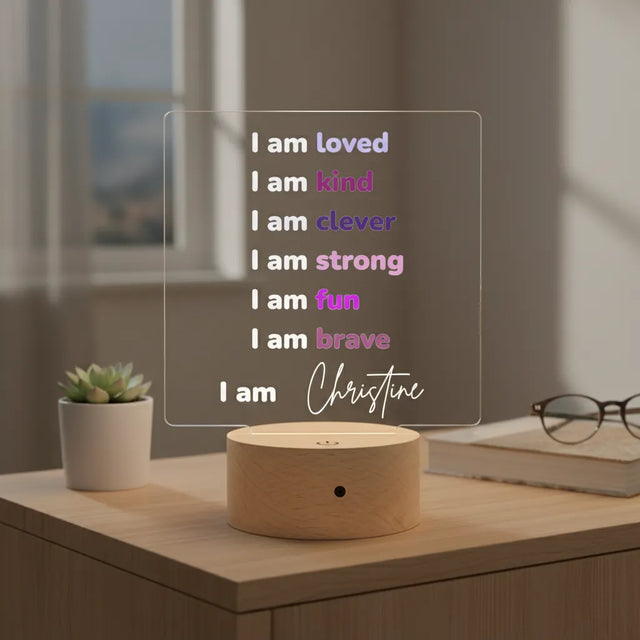 Affirmation LED Night Light (2 Colours to Choose From)