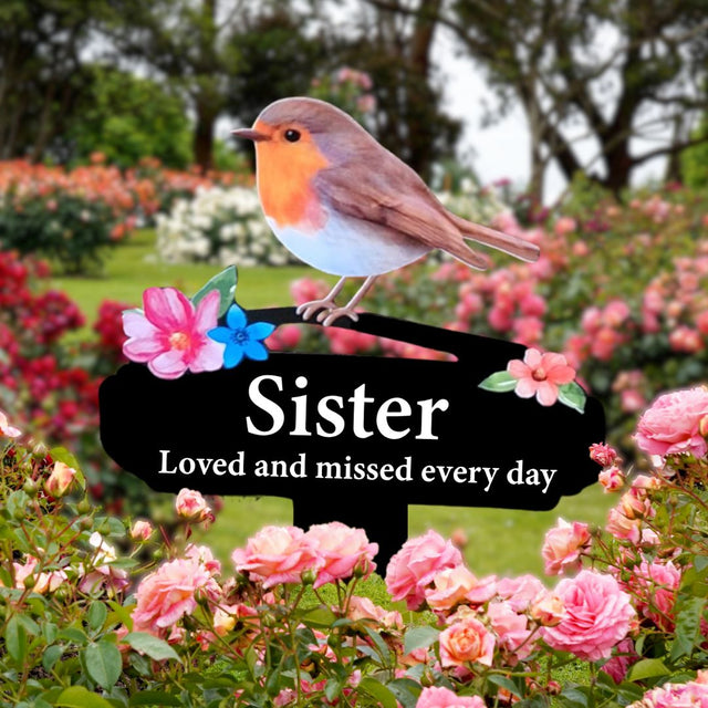'Sister' Large Robin Pot Stake