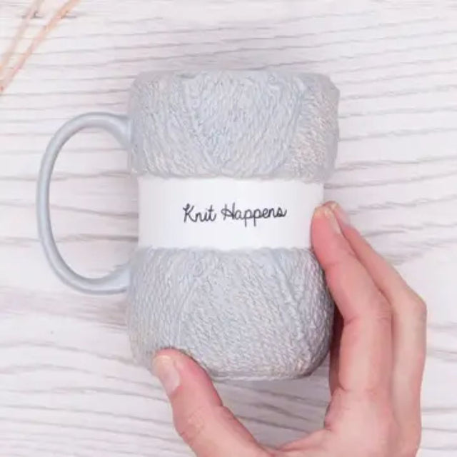 Knit Happens Yarn Knitting Mug
