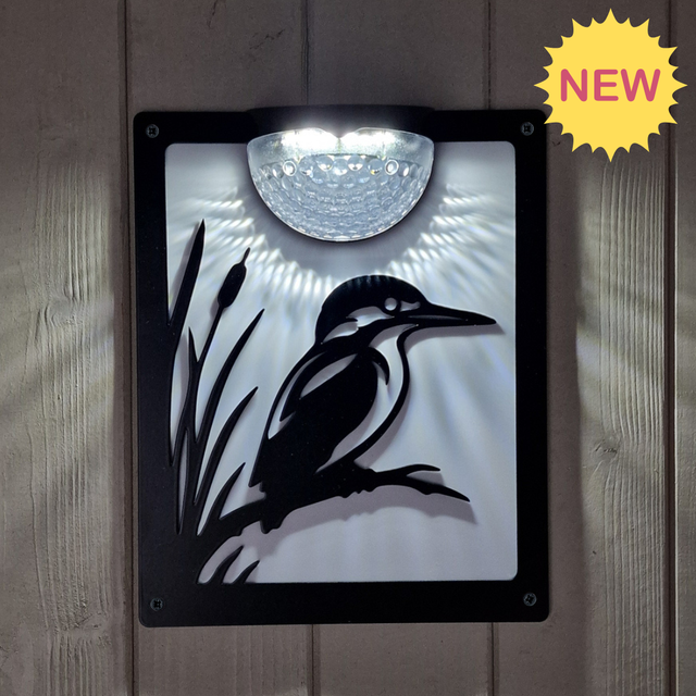 Kingfisher Solar Light Wall Plaque