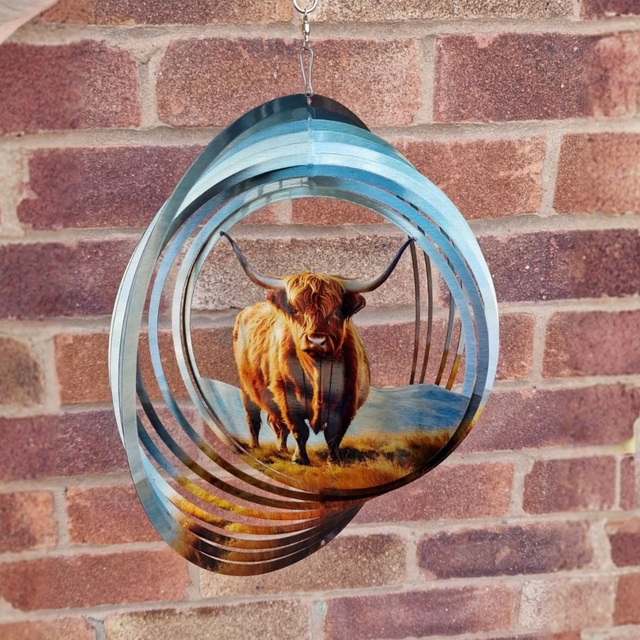 Highland Cow Wind Spinner (Small or Large)