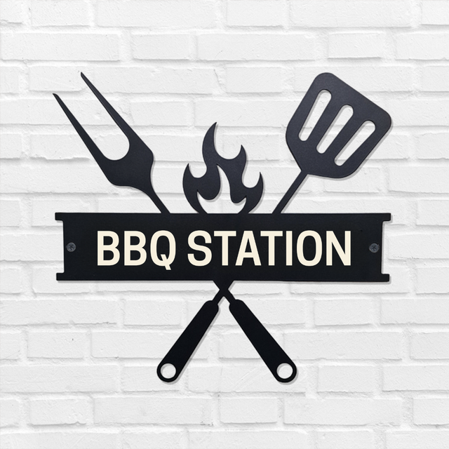 BBQ Station Sign