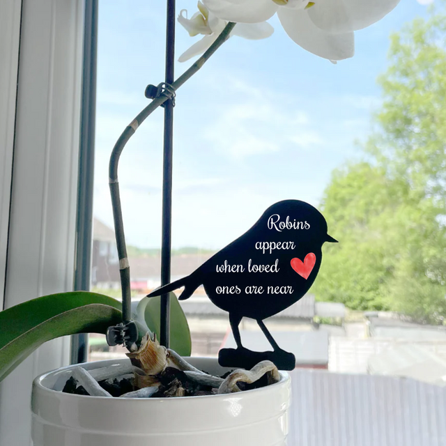 Robins Appear Plant Pot Stake