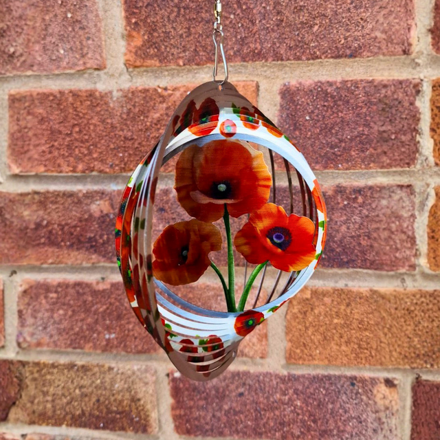 Poppy Wind Spinner (Small or Large)