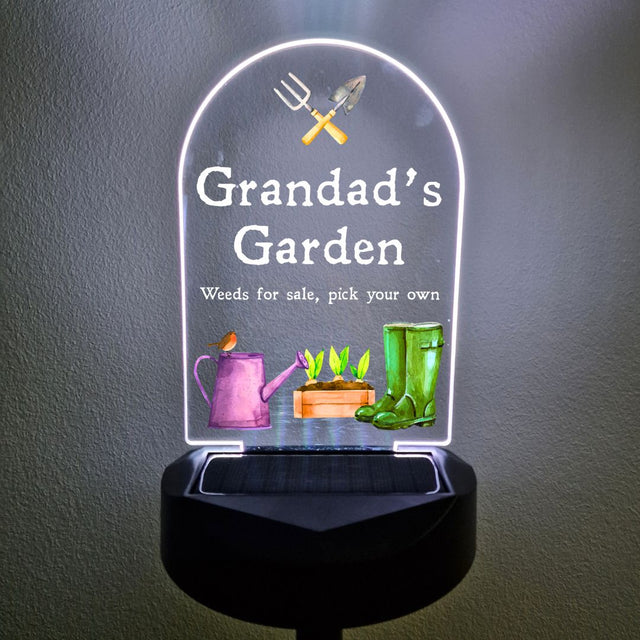 Grandad's Garden - Grown with love Solar Stake