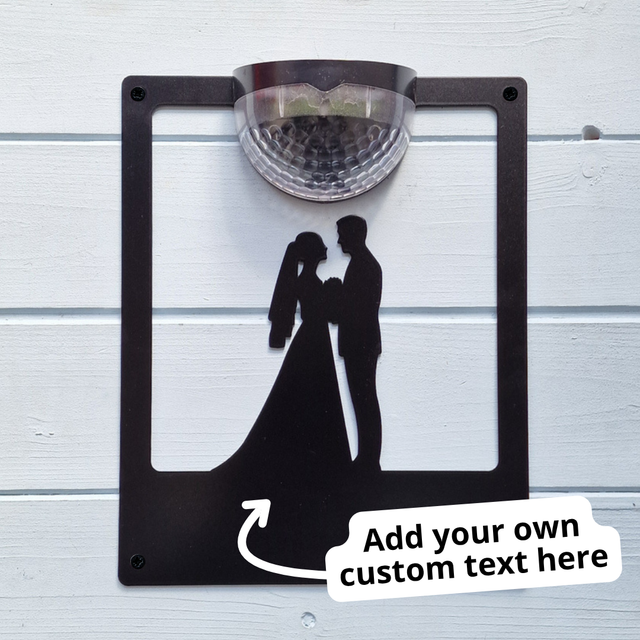 Wedding Solar Light Wall Plaque (You Can Personalise Me!)