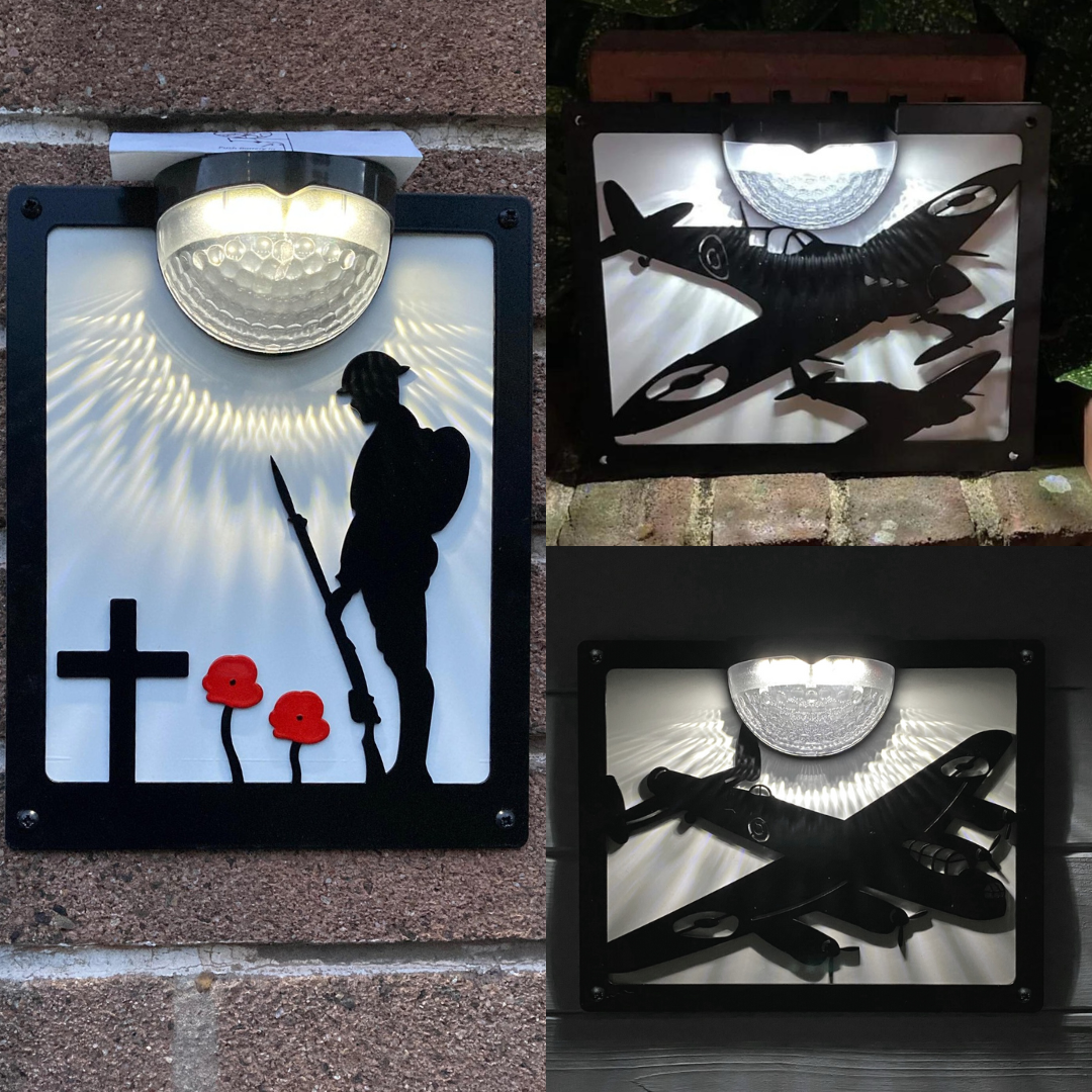 Remembrance Bundle Set of 3 Solar Plaques Flory's Online