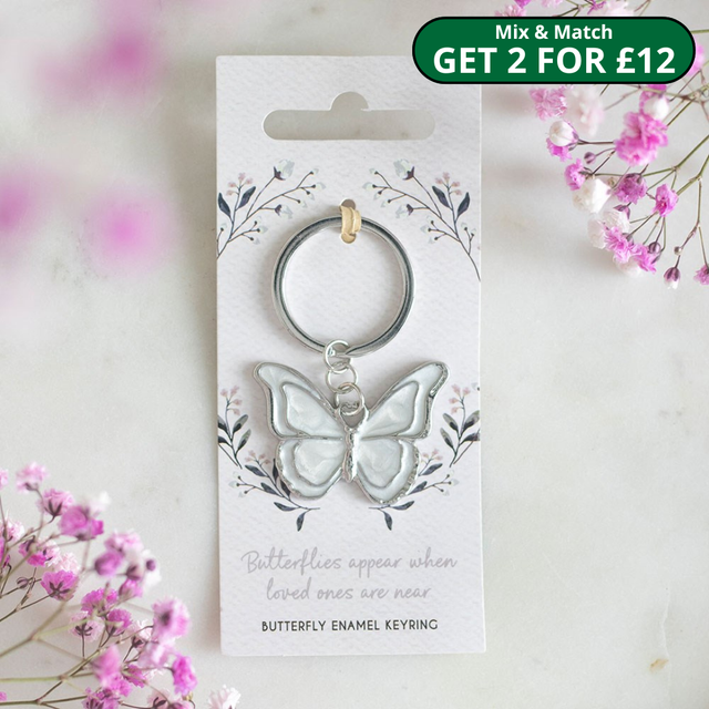 Butterflies Appear Keyring