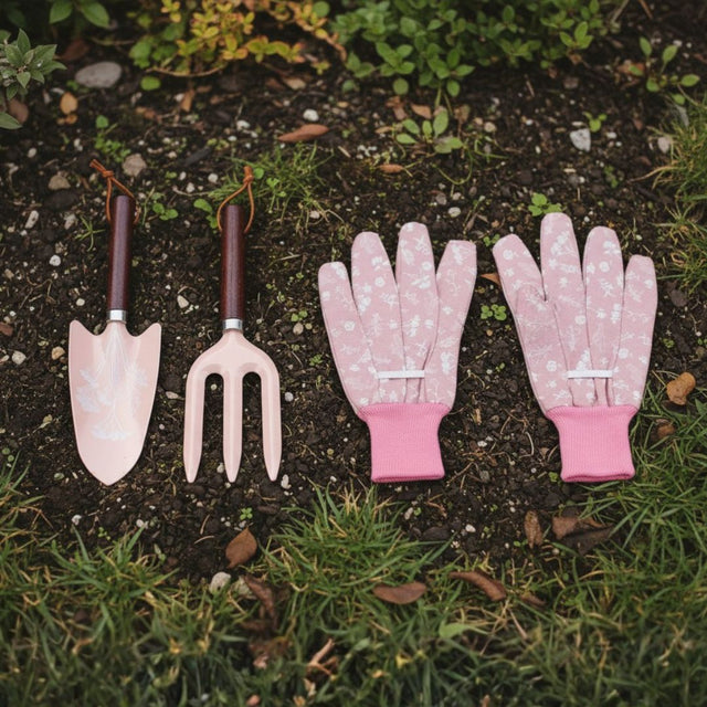Meadow Herbs Gardening Tool and Gloves Set