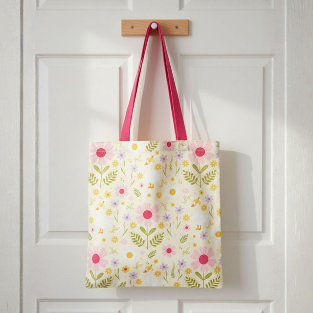 Daisy & Duck Print Tote Bag
