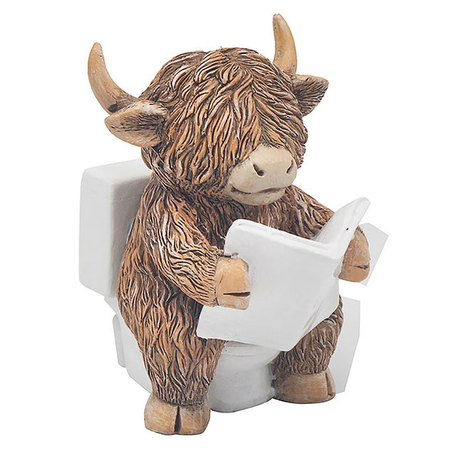 Hughie Highland Cow On Loo