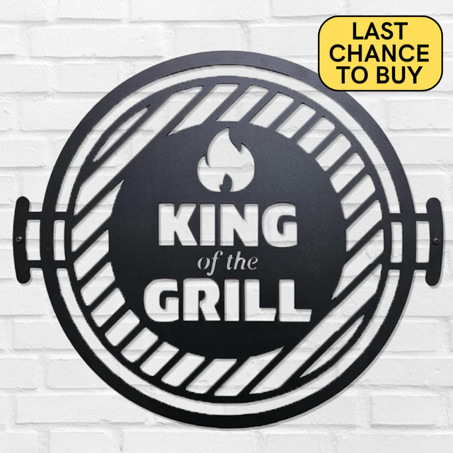 King of The Grill Large Sign