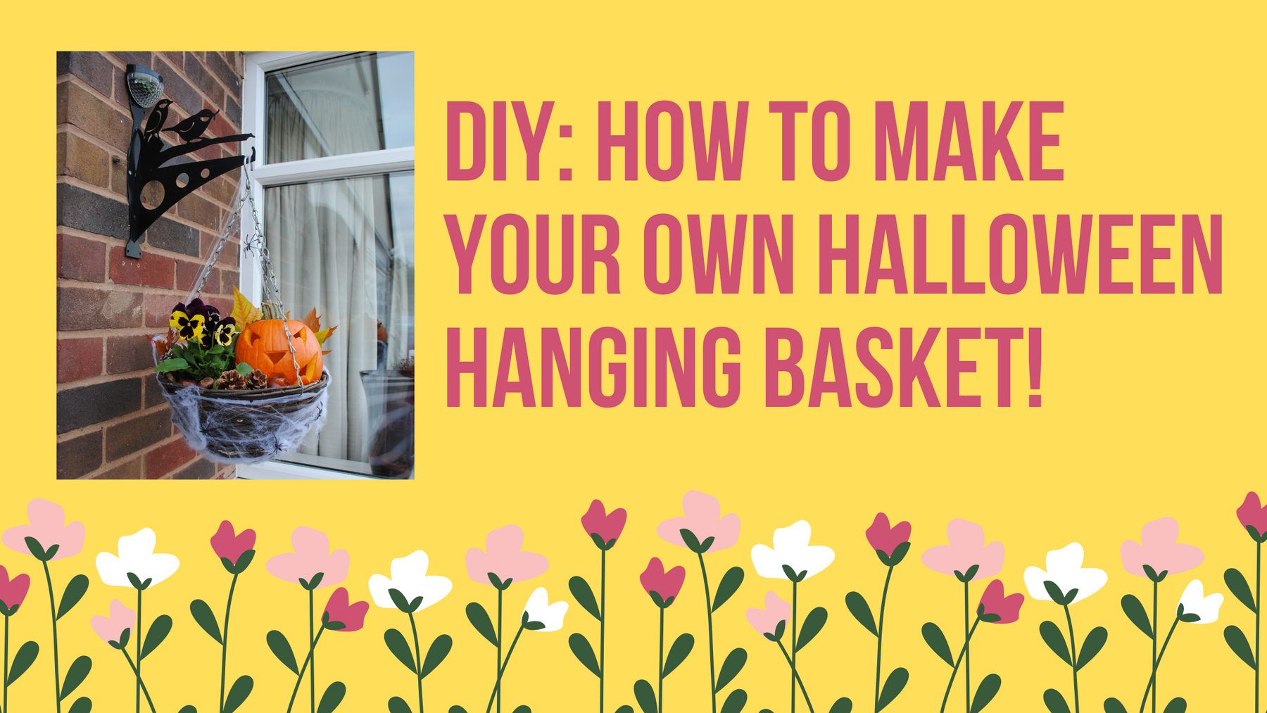 DIY: How to Make Your Own Halloween Hanging Baskets! | Flory's Online