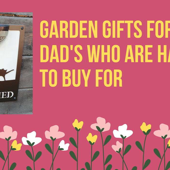 Garden Gifts for Dad's who are hard to buy for banner with image of our Golf Solar Light Wall Plaque