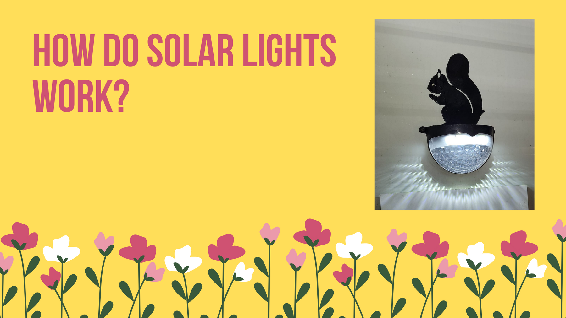 How do Solar Lights work? - Flory's Online