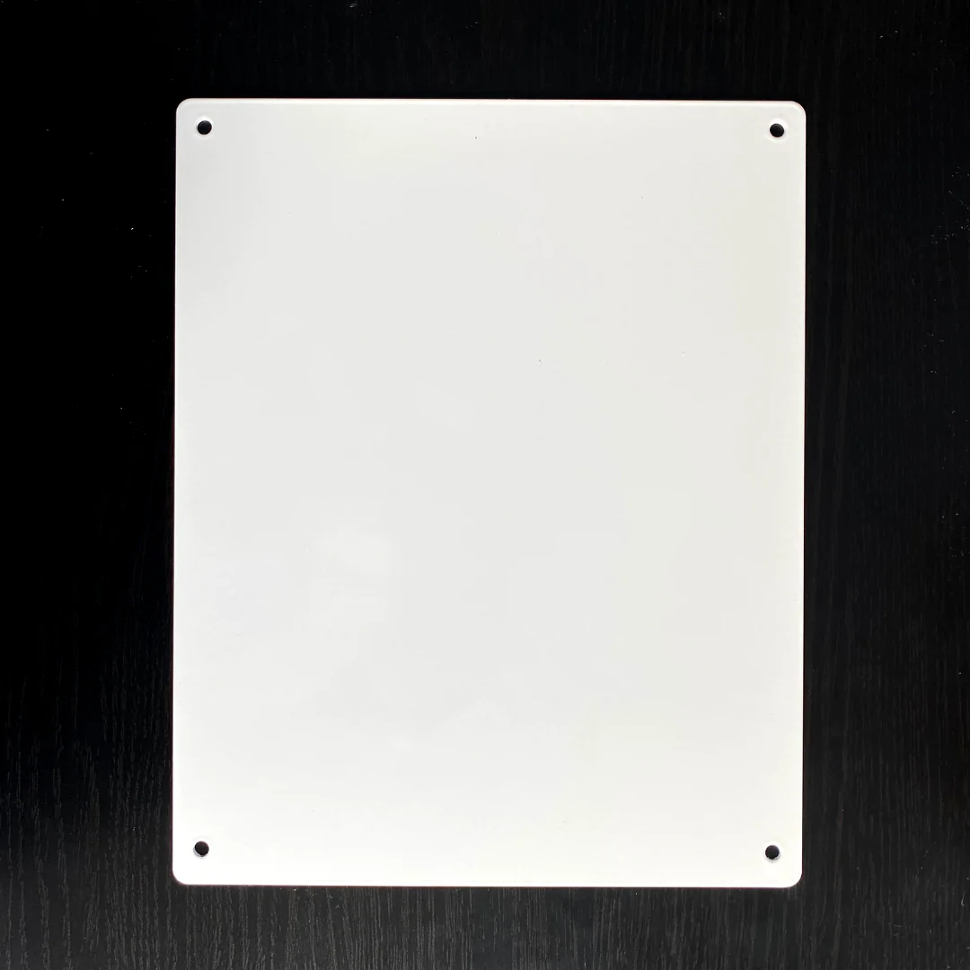 White Background for Solar Wall Plaques
