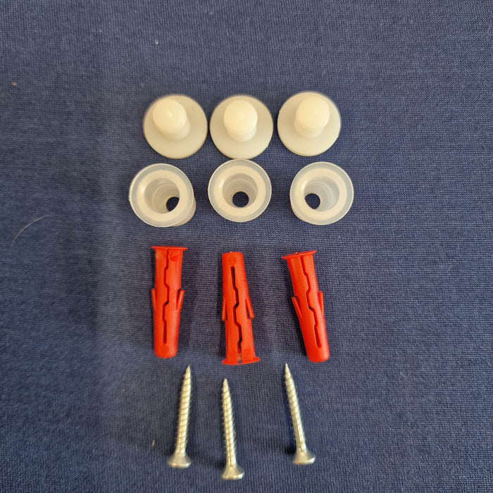 House Sign - Pack of 3 Cap Attachments, Screws, and Wall Plugs