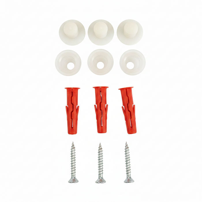 House Sign - Pack of 3 Cap Attachments, Screws, and Wall Plugs