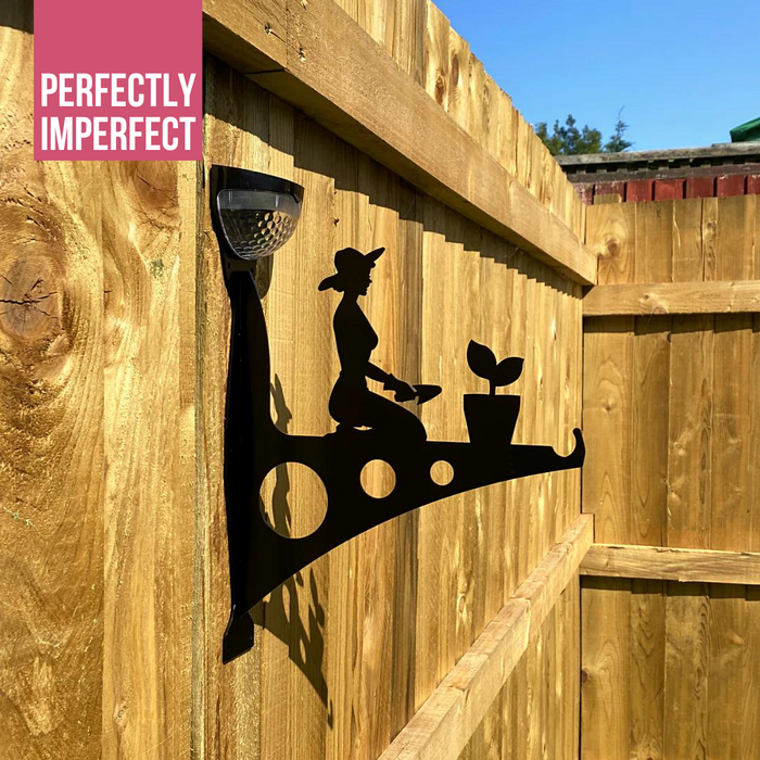 IMPERFECT- Woman Gardener Hanging Bracket - Large