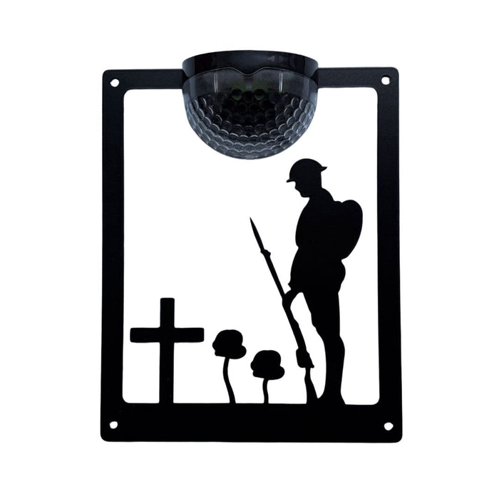 Remembrance Solider Solar Light Wall Plaque