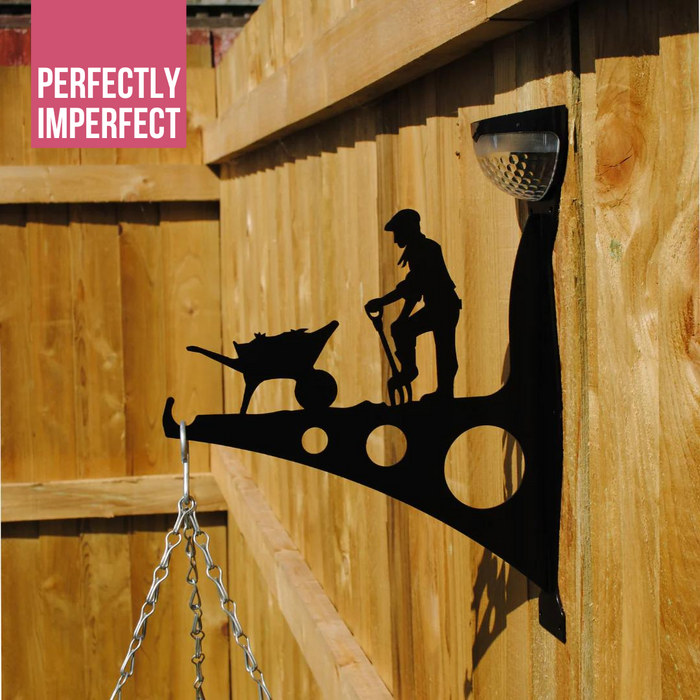 IMPERFECT- Man Gardener Garden Bracket - Large