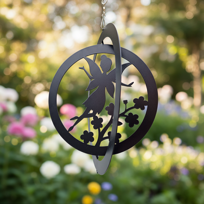 Fairy Hanging Silhouette Orbit Spinner