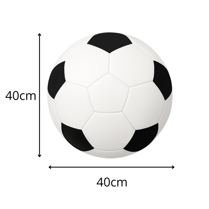 XL Personalised Metal Football Bedroom Wall Decor