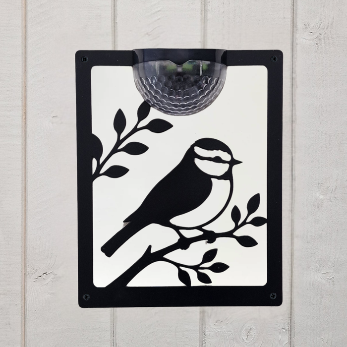 Blue tit Solar Light Wall Plaque