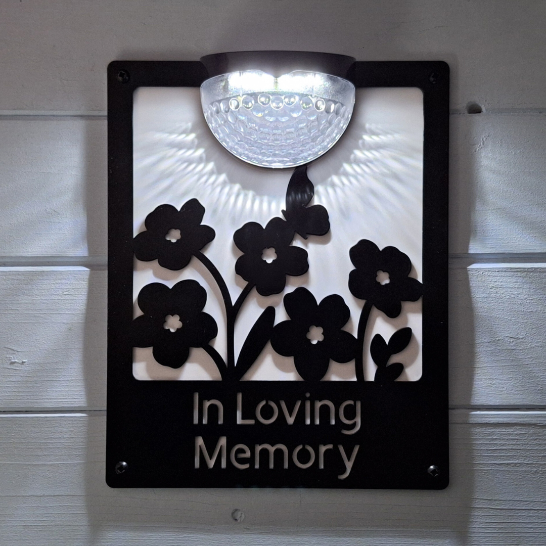 In Loving Memory Solar Light Wall Plaque — Flory's Online