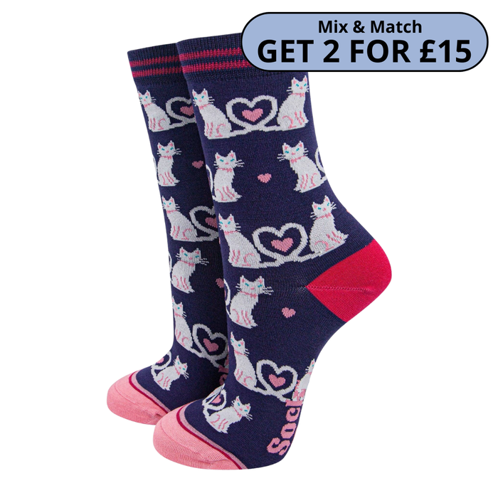 Women's Cats Bamboo Socks