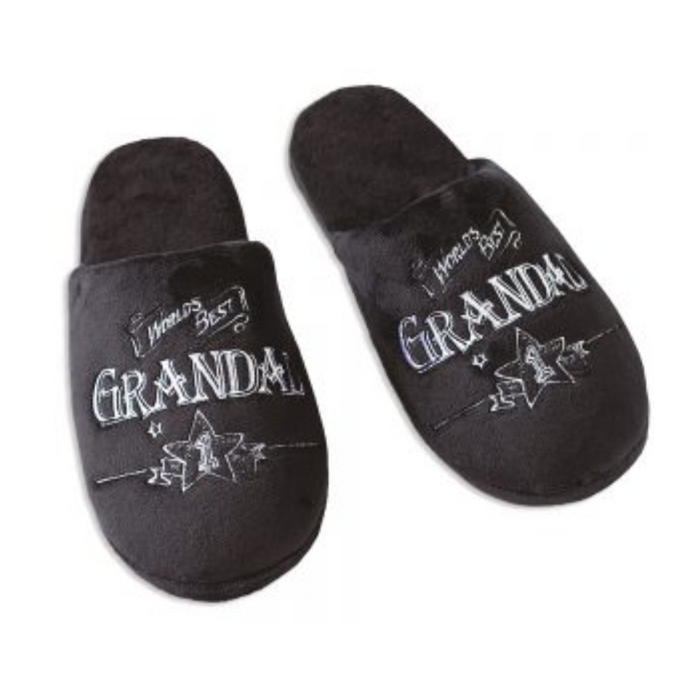 Worlds Best Grandad Slippers