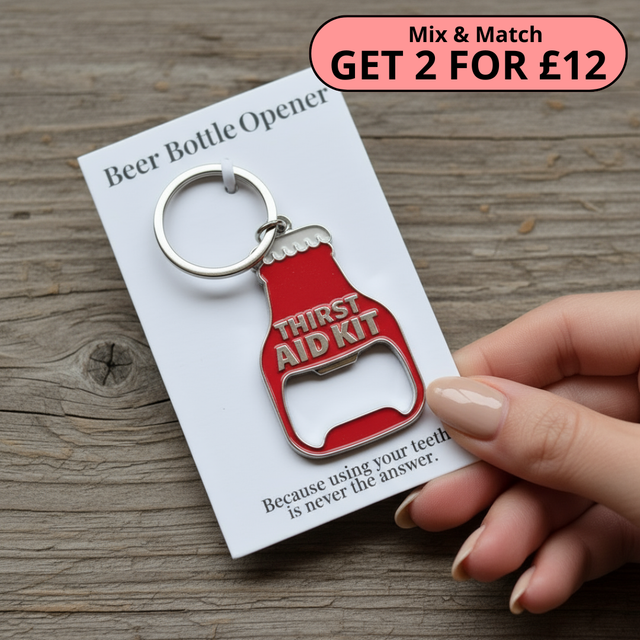 Thirst Aid Kit Beer Bottle Opener Keyring