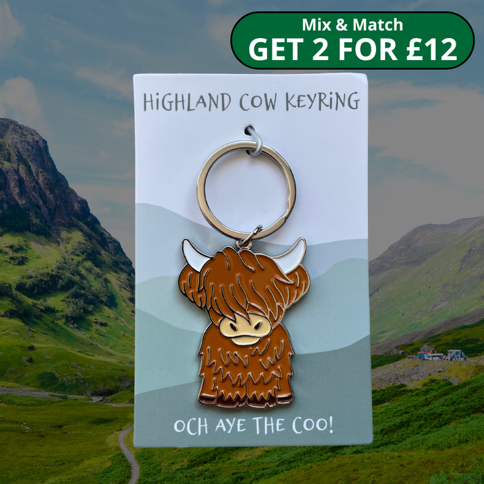 Highland Cow Keyring