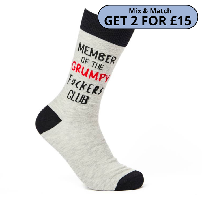 Unisex Member Of The Grumpy F*ckers Club Socks
