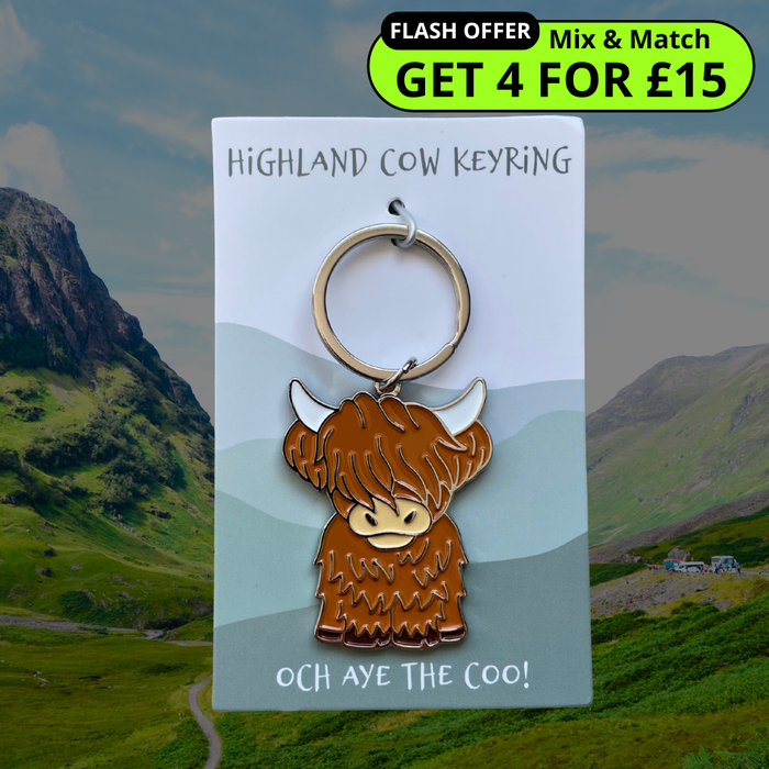 Highland Cow Keyring