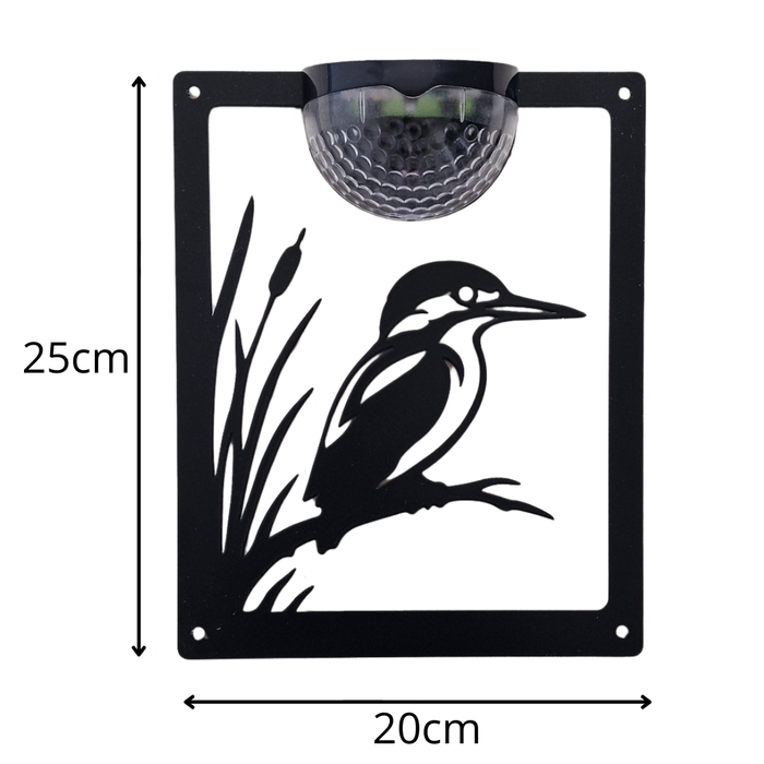 Kingfisher Solar Light Wall Plaque