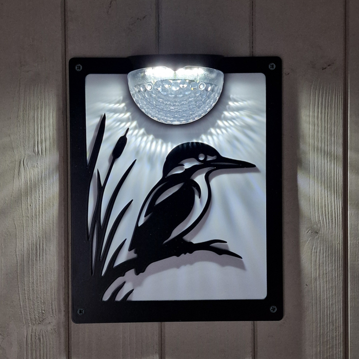 Kingfisher Solar Light Wall Plaque
