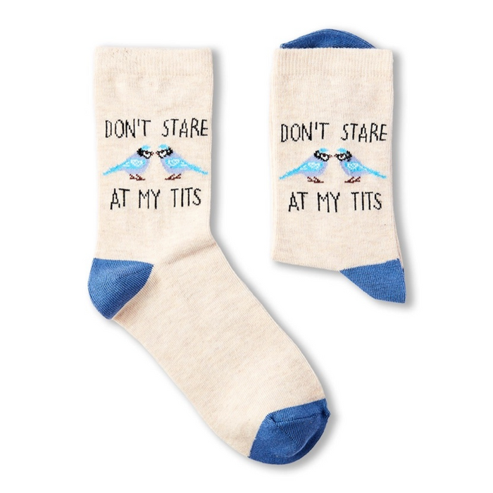 'Don't Stare At My Tits' Ladies Socks