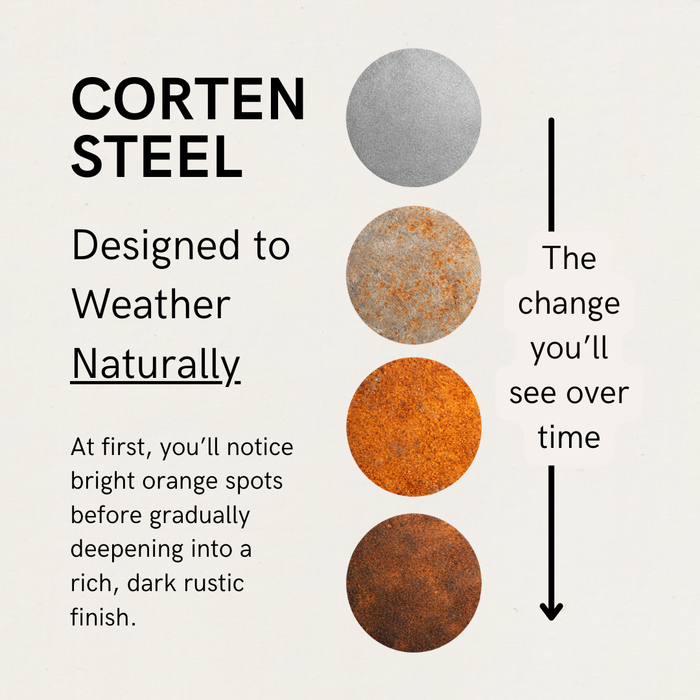 Rusty Rose Metal Stake