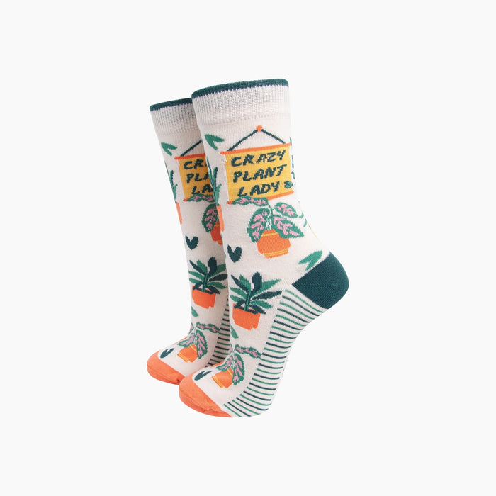 Crazy Plant Lady Combed Cotton Socks