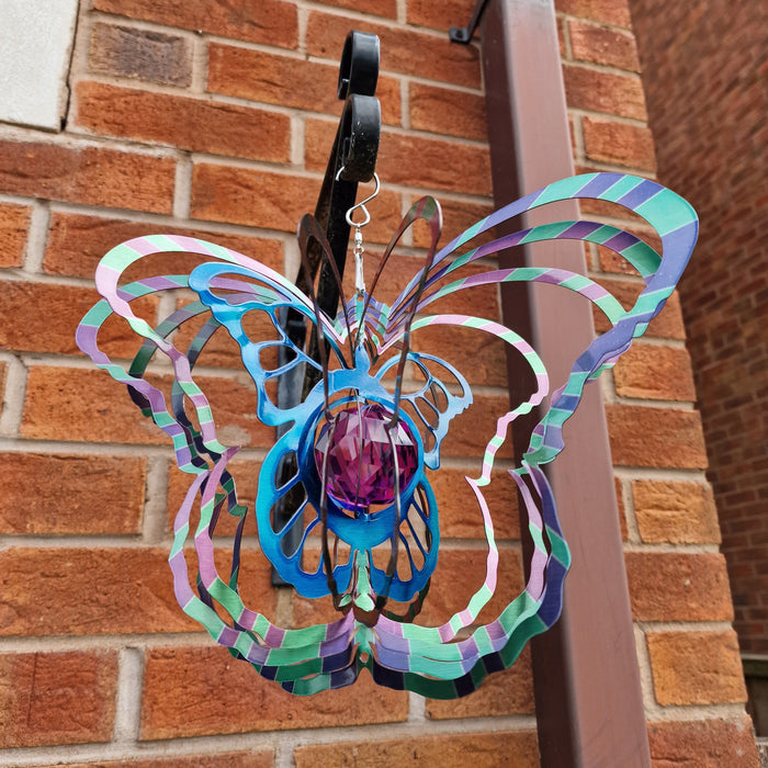 Butterfly Crystal Wind Spinner