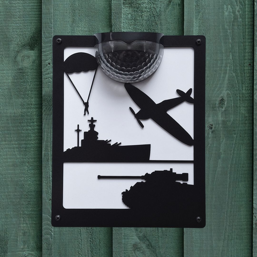 LIMITED EDITION D-Day Solar Light Wall Plaque — Flory's Online