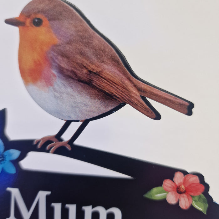 IMPERFECT - 'Mum' Large Robin Pot Stake