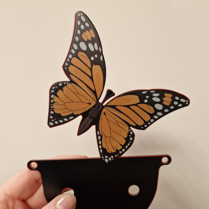 IMPERFECT - Orange Butterfly Solar Powered LED Light