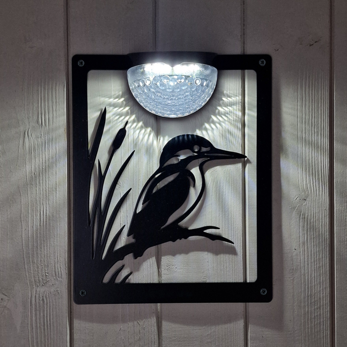 Kingfisher Solar Light Wall Plaque