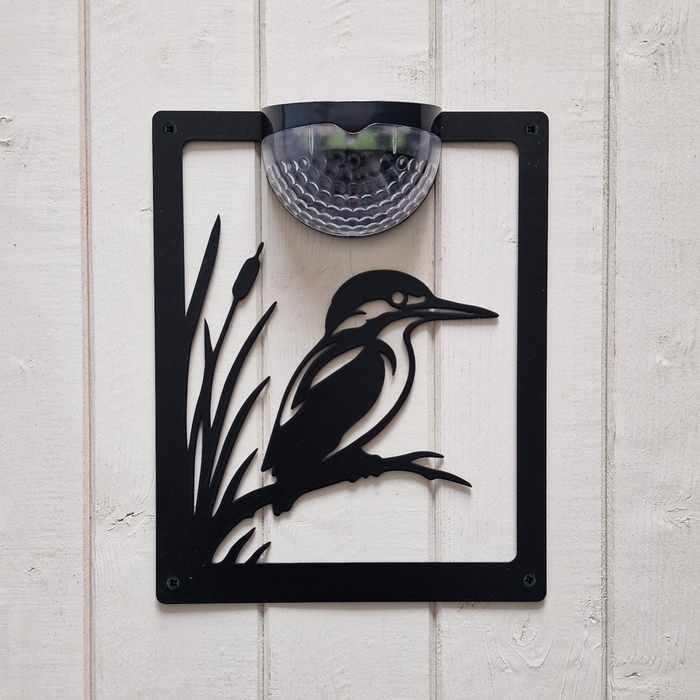Kingfisher Solar Light Wall Plaque