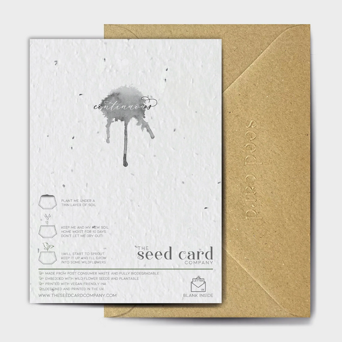 Plantable Merry Christmas and a Happy New Year Seeded Card