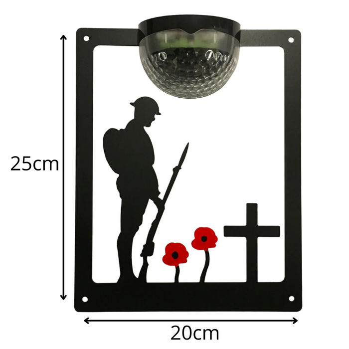 IMPERFECT- Remembrance Solar Light Wall Plaque (Right Facing)