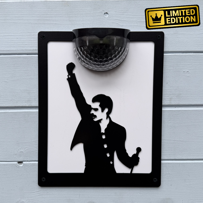 Freddie Mercury Solar Light Wall Plaque