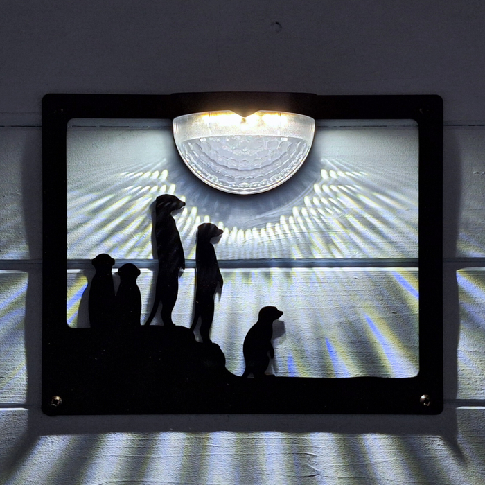 Meerkat Solar Light Wall Plaque